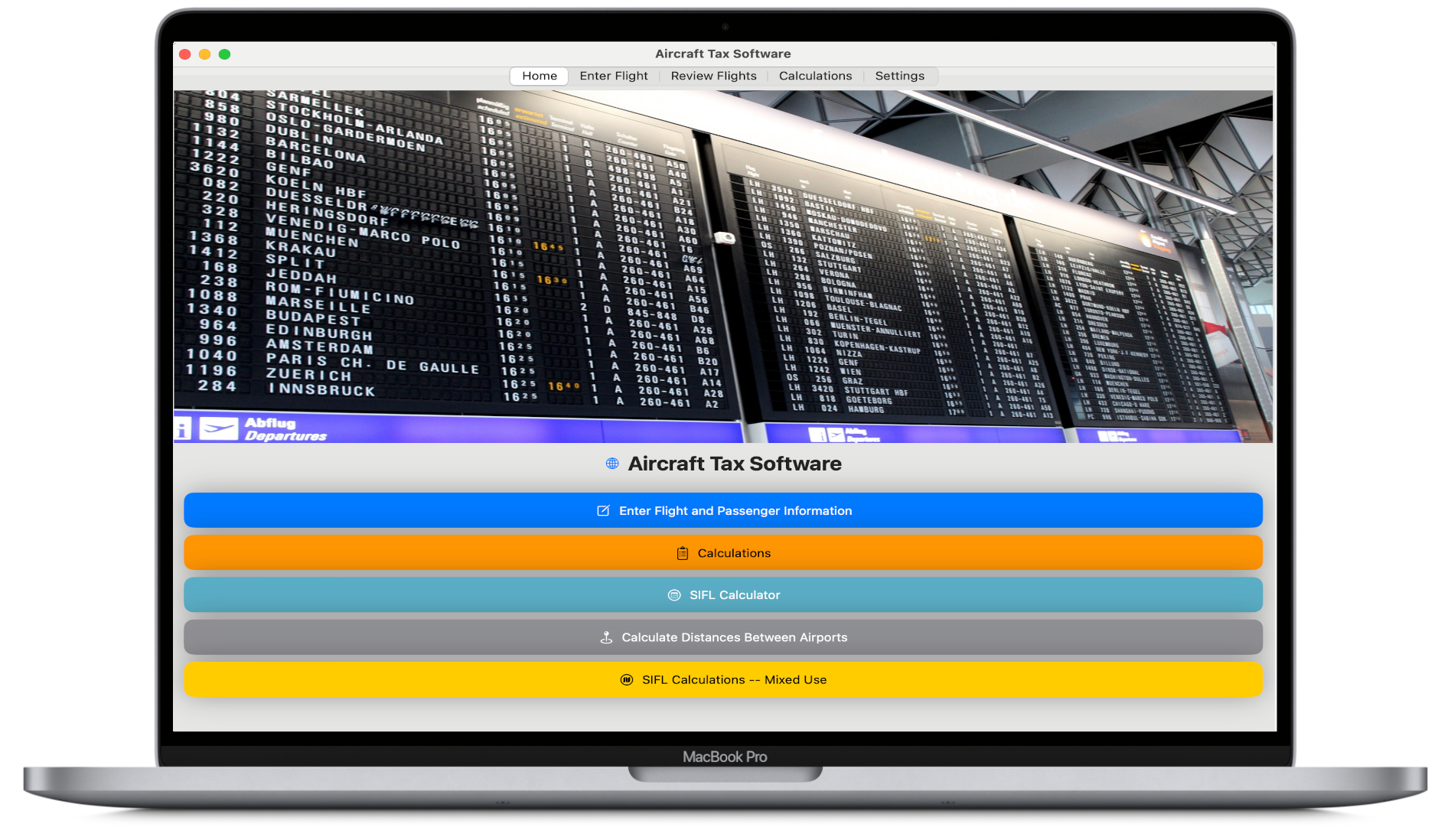 macbook pro image of Aircraft Tax Software